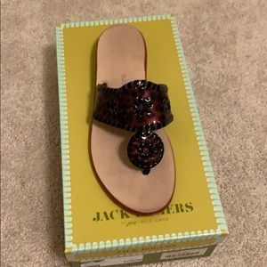 NWT jack rogers tortoise sandals 6.5
